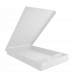 Aluminum Memo Storage Clipboard - White